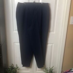 Womens Elastic Waist Tapered Leg Pull-On Pants Plus Size 22W - Blue